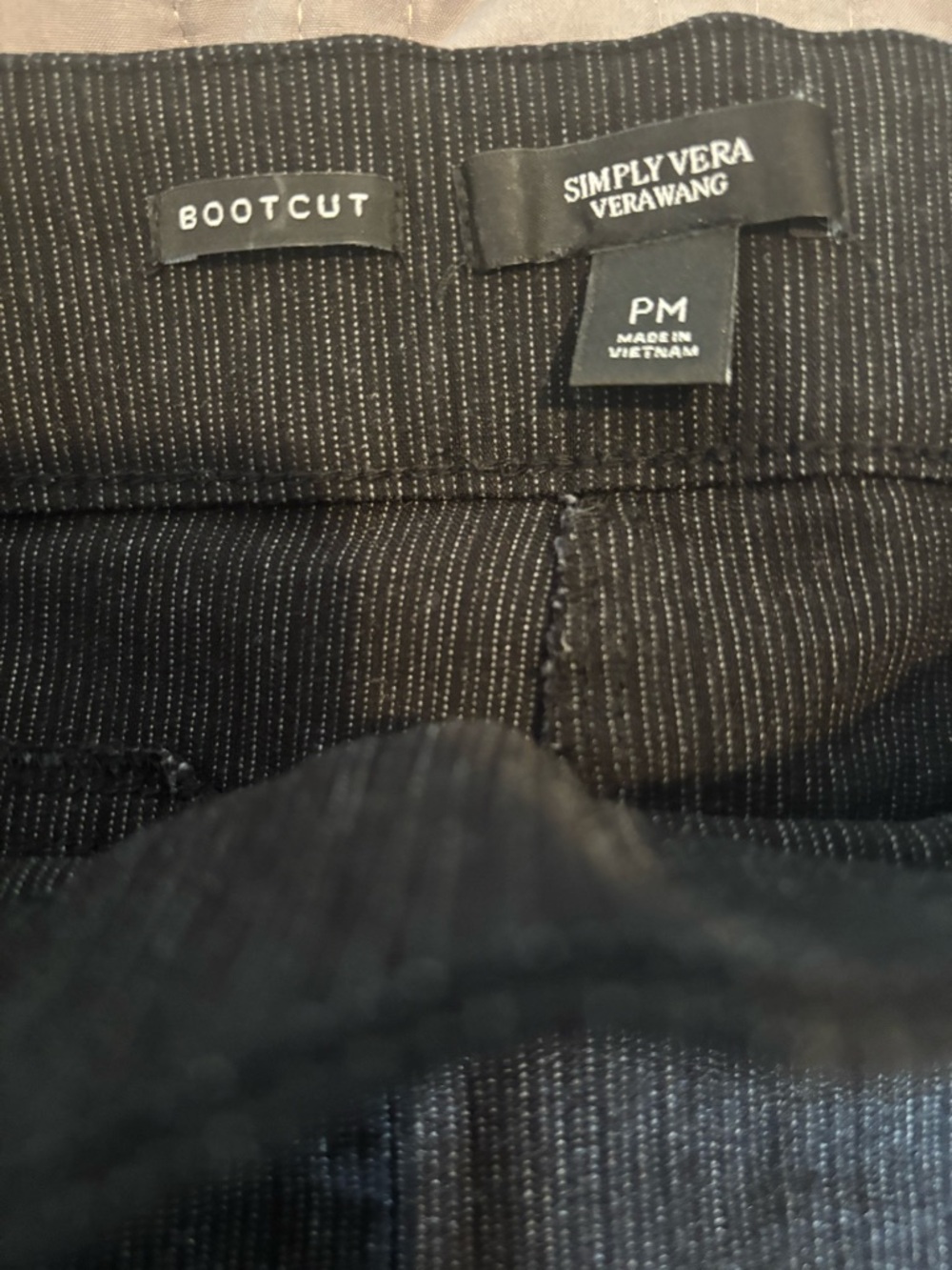 Simply Vera Vera Wang Striped Bootcut Pull-on pants - Picture 3 of 4